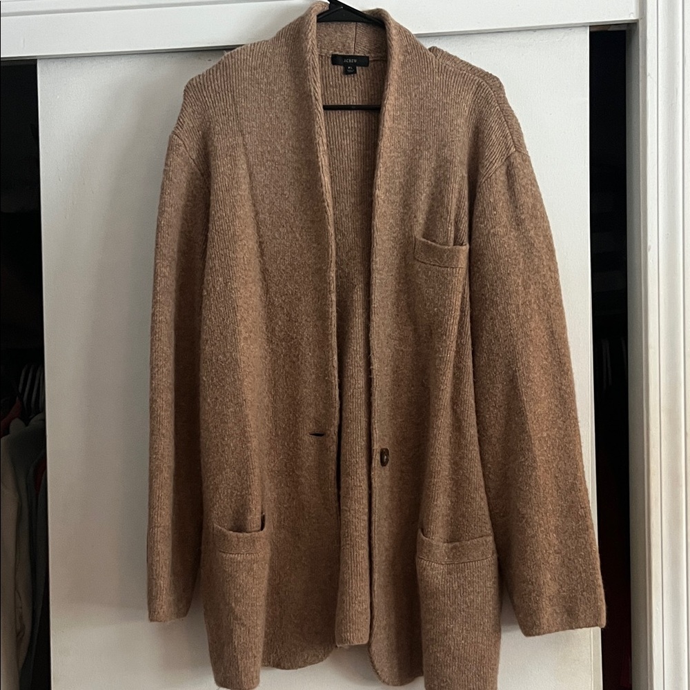 J. Crew Women's Tan Cardigan Sweater